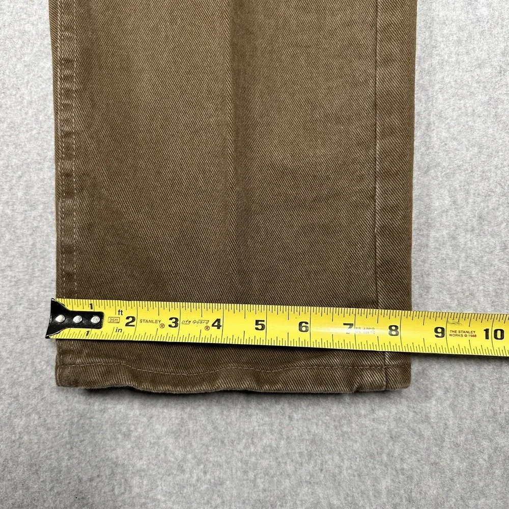 LL Bean Vintage Double L Jeans Men's 40x30(38x30) Made USA Brown Relax Taper